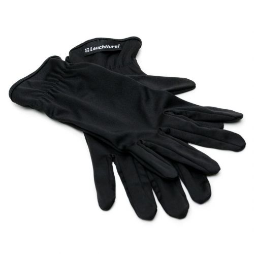 Leuchtturm Münzhandschuhe schwarz aus Mikrofaser, 1 Paar (Größe L) 367875 Neu