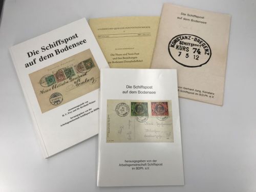 Konvulut an Ausgaben zur Schiffspost auf dem Bodensee Neu