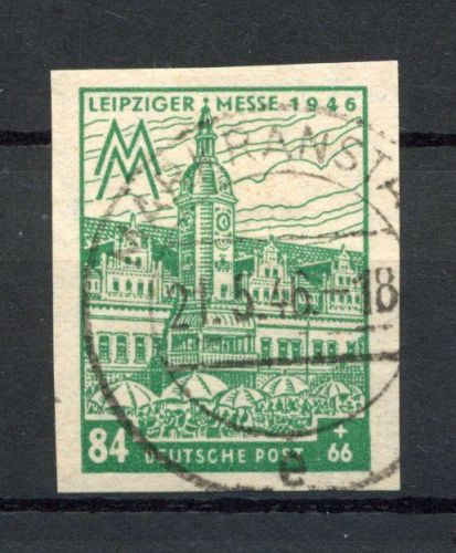 SBZ West-Sachsen MiNr. 165 B Y b gestempelt geprüft Jasch