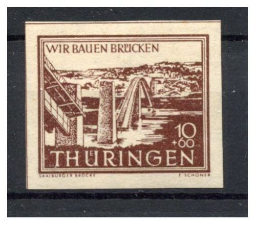 SBZ Thüringen MiNr. 112 S postfrisch Kurzbefund Schulz