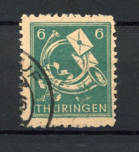 SBZ Thüringen MiNr. 95 AY bz2 gestempelt geprüft Jasch
