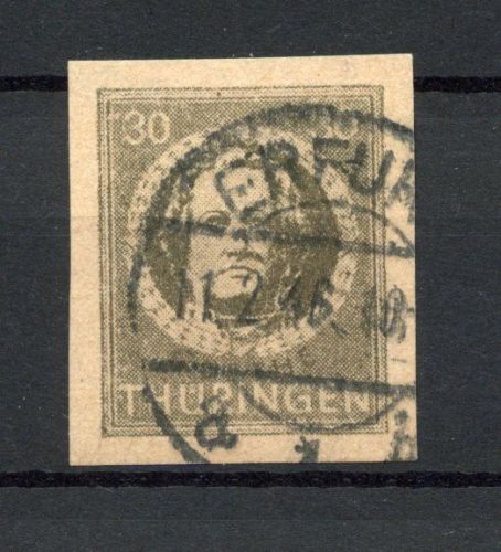SBZ Thüringen MiNr. 99 BY ay gestempelt tief geprüft Schulz