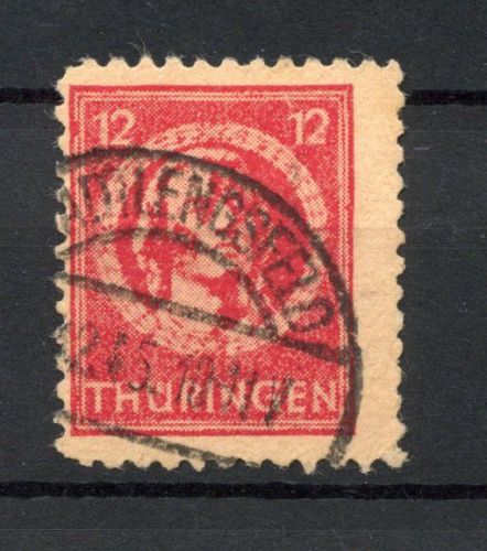 SBZ Thüringen MiNr. 97 AX ar gestempelt tief geprüft Jasch