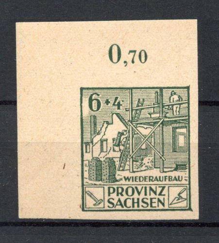 SBZ Provinz Sachsen MiNr. 87 B PF X postfrisch Kurzbefund Schulz