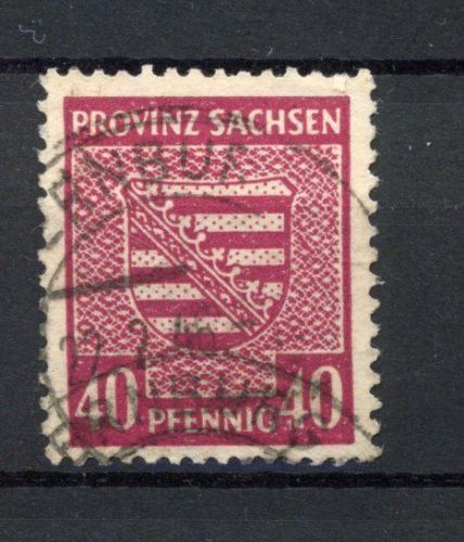 SBZ Provinz Sachsen MiNr. 84 Y c gestempelt tiefst geprüft Ströh