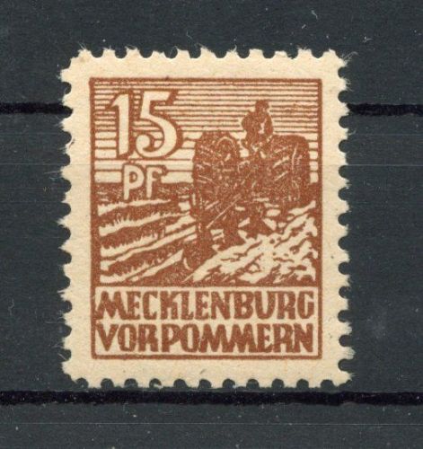 SBZ Mecklenburg-Vorpommern MiNr. 37 y d postfrisch tiefst geprüft Kramp