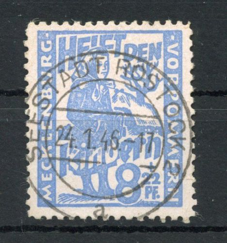 SBZ Mecklenburg-Vorp. MiNr. 27 a Vollstempel tiefst geprüft Kramp