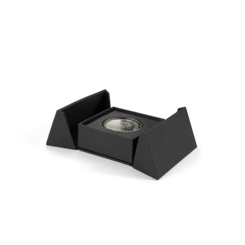 Leuchtturm Münzetui Porta für eine runde Münzkapsel 33 mm, schwarz 371937 Neu