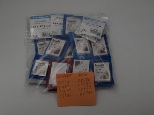Leuchtturm / Hawid Klemmtaschen 20 Packungen schwarz - Restposten! Neuware
