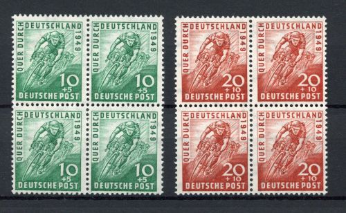 Bi-Zone MiNr. 106-07 postfrisch 4er Blöcke