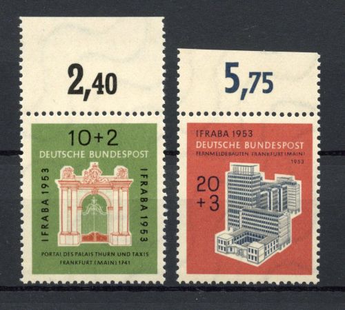 Bund MiNr. 171-172 Oberrand postfrisch
