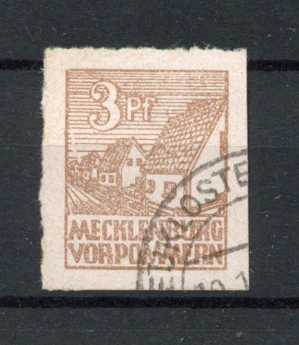 SBZ Mecklenburg-Vorp. MiNr. 29 x b gestempelt tief geprüft Kramp
