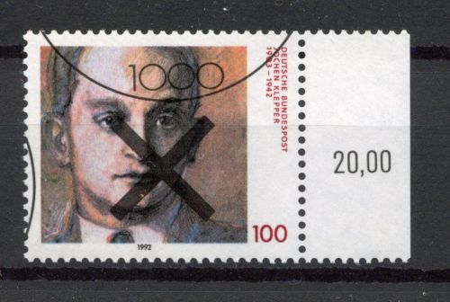 Bund MiNr. 1643 KBWZ postfrisch mit Andreaskreuz