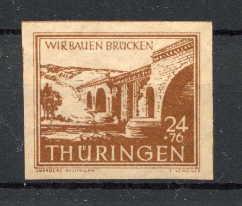 SBZ Thüringen MiNr. 115 cyy postfrisch Fotattest Jasch einwandfrei