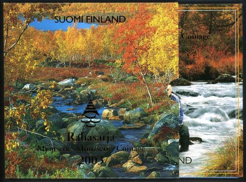 Finland 2003 Kursmünzensatz/ KMS im Folder Rahasarja ST