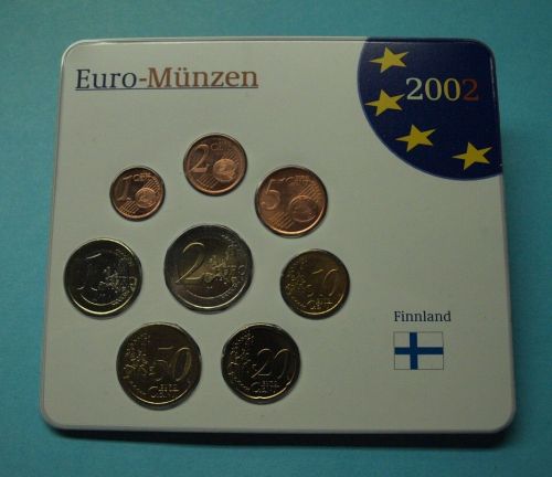 Finnland Kursmünzensatz/ KMS 2002 im Blister BU