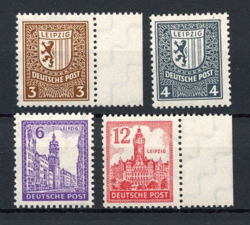 SBZ West-Sachsen MiNr. 150-155 X postfrisch
