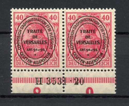 Allenstein MiNr. I HAN A postfrisch H 3531.20 nicht verausgabte Marke