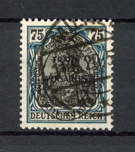 Allenstein MiNr. 23 b gestempelt geprüft Gruber einwandfrei