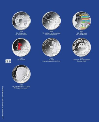 Safe Nachtragsblatt TOPset für 20 Euro Münzen (2024/2025) Nr. 7312-5 Neu