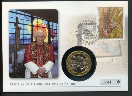 Italien Numisbrief 2006 Medaille Papst Benedikt XVI.