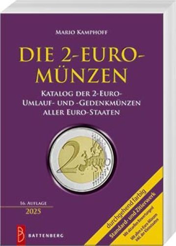 Die 2-Euro-Münzen -Battenberg Verlag 16. Auflage 2025 Neu