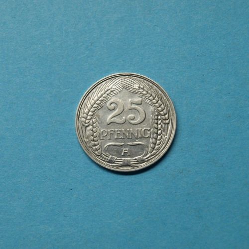 Kaiserreich 1910 A 25 Pfennig