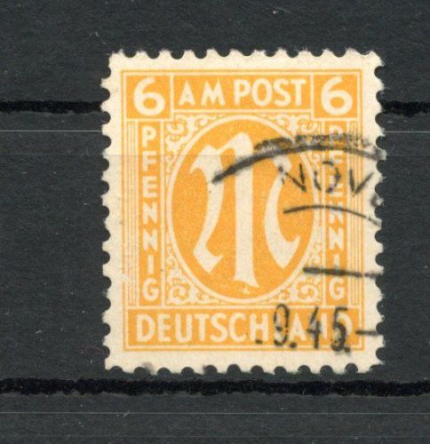 Bi-Zone AM Post MiNr. 20 A xa gestempelt geprüft Hettler