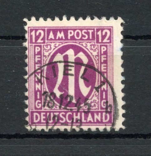Bi-Zone AM Post MiNr. 23 Cz gestempelt geprüft Hettler