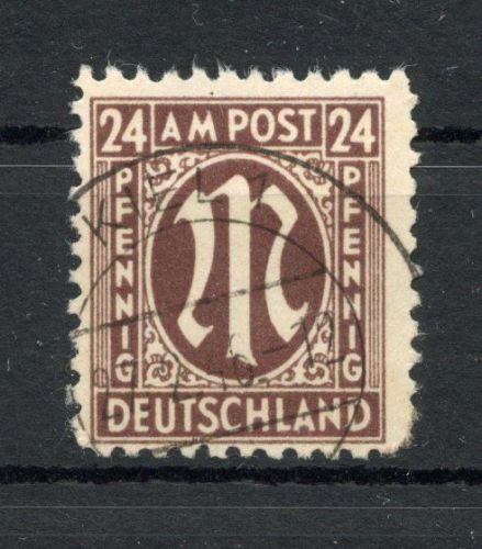 Bi-Zone AM Post MiNr. 27 Az gestempelt geprüft Hettler