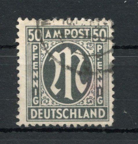 Bi-Zone AM Post MiNr. 32 a Az gestempelt geprüft Hettler