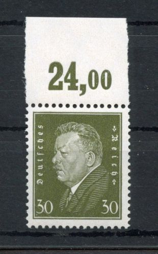 Weimarer Republik MiNr. 417 P OR postfrisch Kurzbefund Schlegel