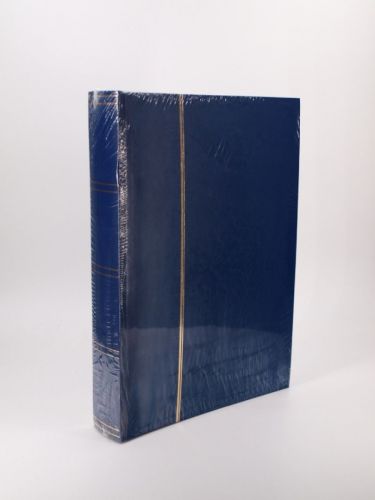 Leuchtturm Einsteckbuch Blau DIN A4 32 Blätter 64 weiße Seiten Neu