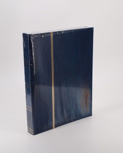 Leuchtturm Einsteckbuch Blau DIN A5 16 Blätter 32 weiße Seiten Neu