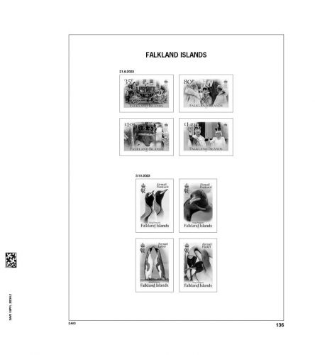 DAVO Falkland Inseln Vordrucke Luxus 2023 DV3953 Neuware