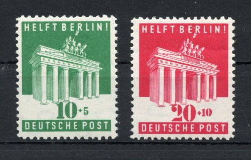 Bi-Zone MiNr. 101-102 postfrisch Brandenburger Tor
