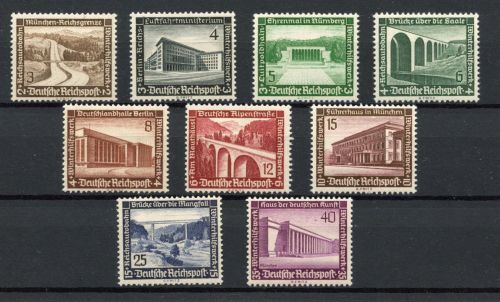 Deutsches Reich MiNr. 634-642 postfrisch