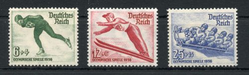 Deutsches Reich MiNr. 600-602 postfrisch Olympiade Garmisch 1936