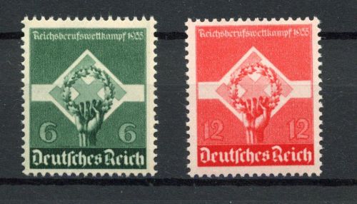 Deutsches Reich MiNr. 571-572 postfrisch Reichsberufwettkampf