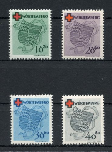 franz. Zone Württemberg MiNr. 40-43 A postfrisch