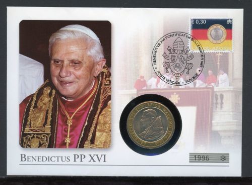 Bund Numisbrief 2005 Medaille Papst Benedikt XVI.