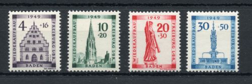 franz. Zone Baden MiNr. 38-41 A postfrisch