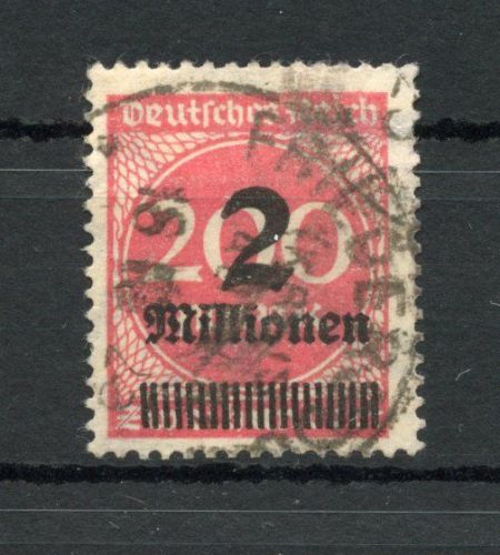Deutsches Reich Infla MiNr. 309 Y gestempelt geprüft Weinbuch