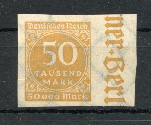 Deutsches Reich Infla MiNr. 275 a U Bogenrand mit Falz geprüft Tworek