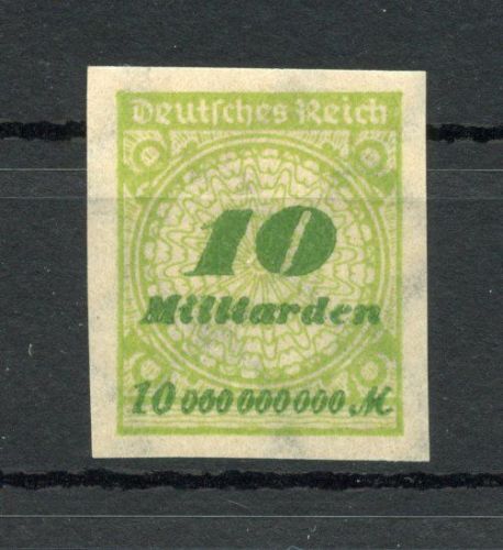Deutsches Reich Infla MiNr. 328 U mit Falz geprüft Infla Berlin