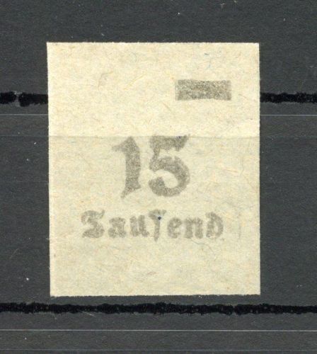 Deutsches Reich Infla MiNr. 279 ohne Gummi grünes Makulaturpapier, Attest