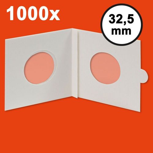 Hartberger Münzrähmchen 32,5mm selbstkl. 1000er Pack 8321325 Sonderposten Neu KE