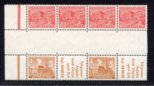 Berlin ZD MiNr. W 30 u.a. postfrisch