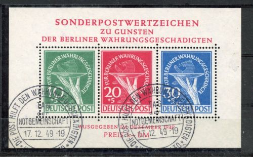 Berlin MiNr. Block 1 III Ersttagssonderstempel Fotoattest Eliades