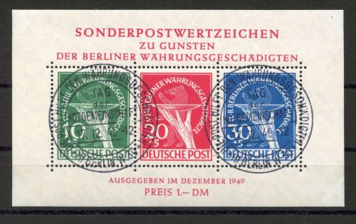 Berlin MiNr. Block 1 Ersttagssonderstempel Fotoattest Schlegel